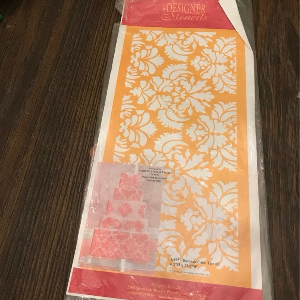 Designer Stencils C405 Damask #5